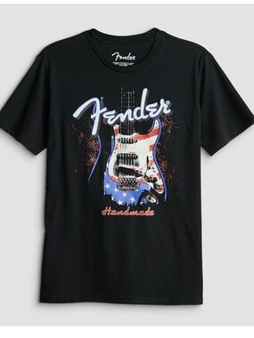 Fender Men's Black Graphic T-Shirt, new!